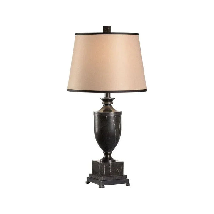Natural Black Marble Urn Table Lamp - LOOMLAN - Wildwood - Table Lamps