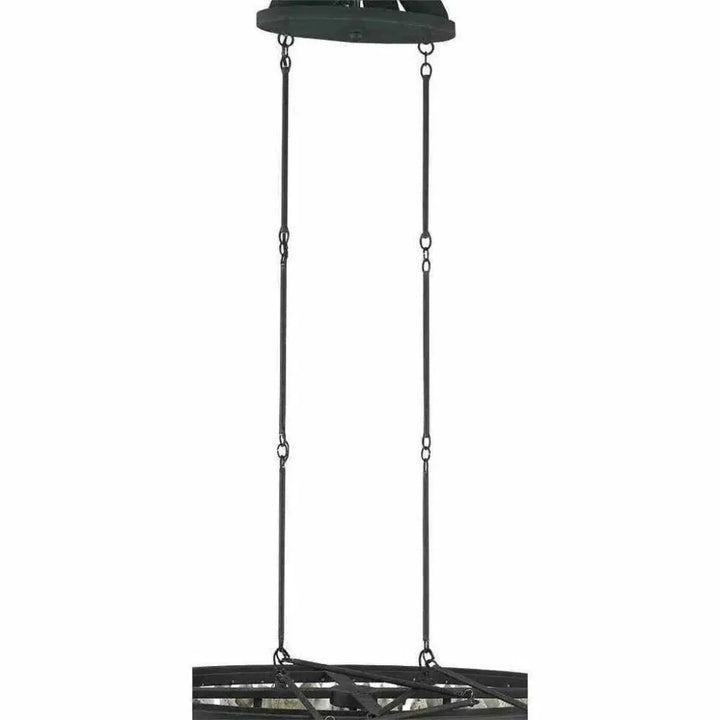 Natural Blacksmith Stillwater Oval Chandelier - LOOMLAN - Currey & Co - Chandeliers