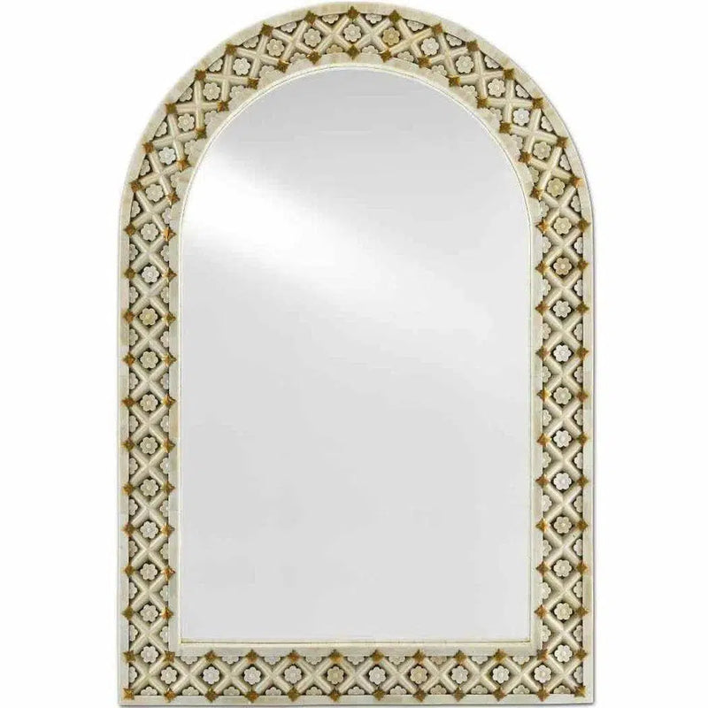 Natural Bone Brass Ellaria Mirror