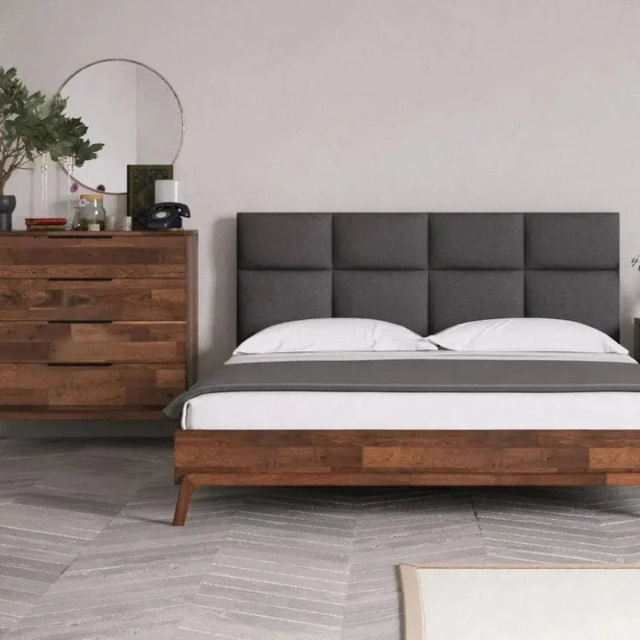 Natural Brown Solid Wood Remix 6 Drawer Dresser - LOOMLAN - LH Imports - Dressers