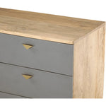 Natural Brown Solid Wood Sideboard Drawers