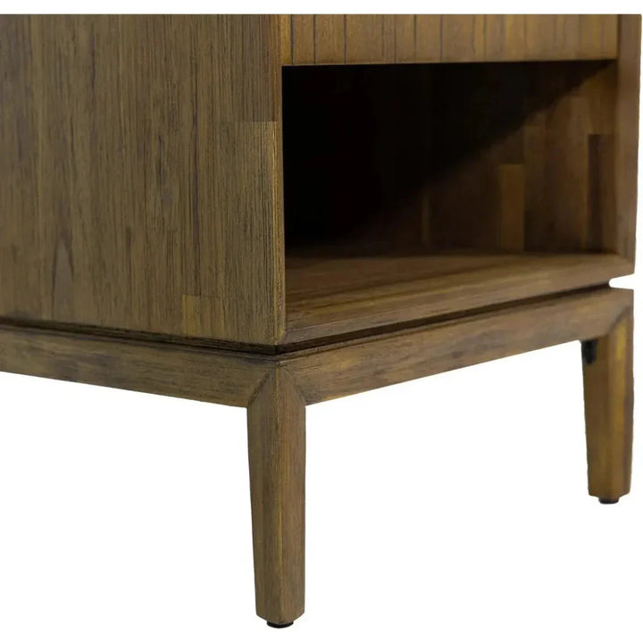 Natural Brown Solid Wood West Nightstand - LOOMLAN - LH Imports - Nightstands