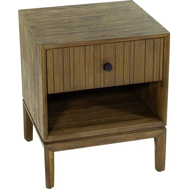 Natural Brown Solid Wood West Nightstand - LOOMLAN - LH Imports - Nightstands