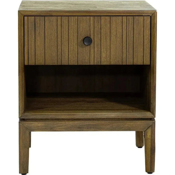 Natural Brown Solid Wood West Nightstand - LOOMLAN - LH Imports - Nightstands