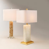 Natural Calcite Stone Acrylic Peyton Table Lamp Table Lamps LOOMLAN By Jamie Young