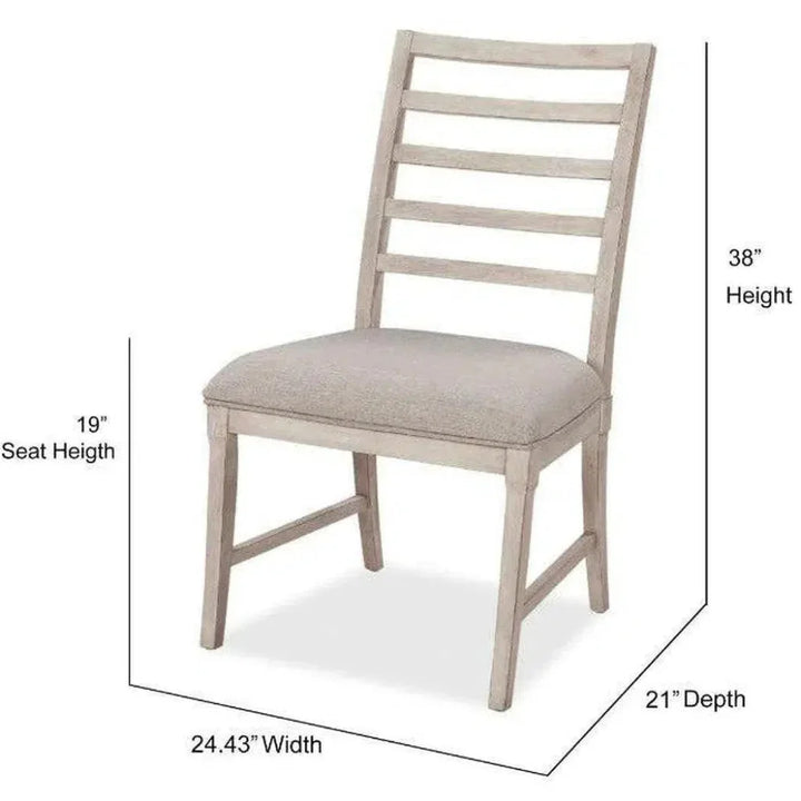 Natural Color Solid Wood Graphite Side Chairs - LOOMLAN - Panama Jack - Dining Chairs