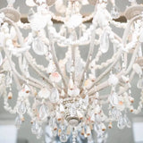 Natural Crushed Shell Buttermere Chandelier Chandeliers LOOMLAN By Currey & Co