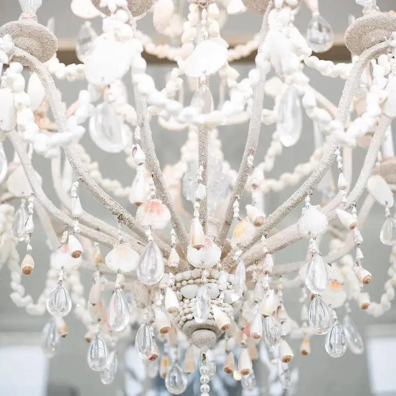 Natural Crushed Shell Buttermere Chandelier