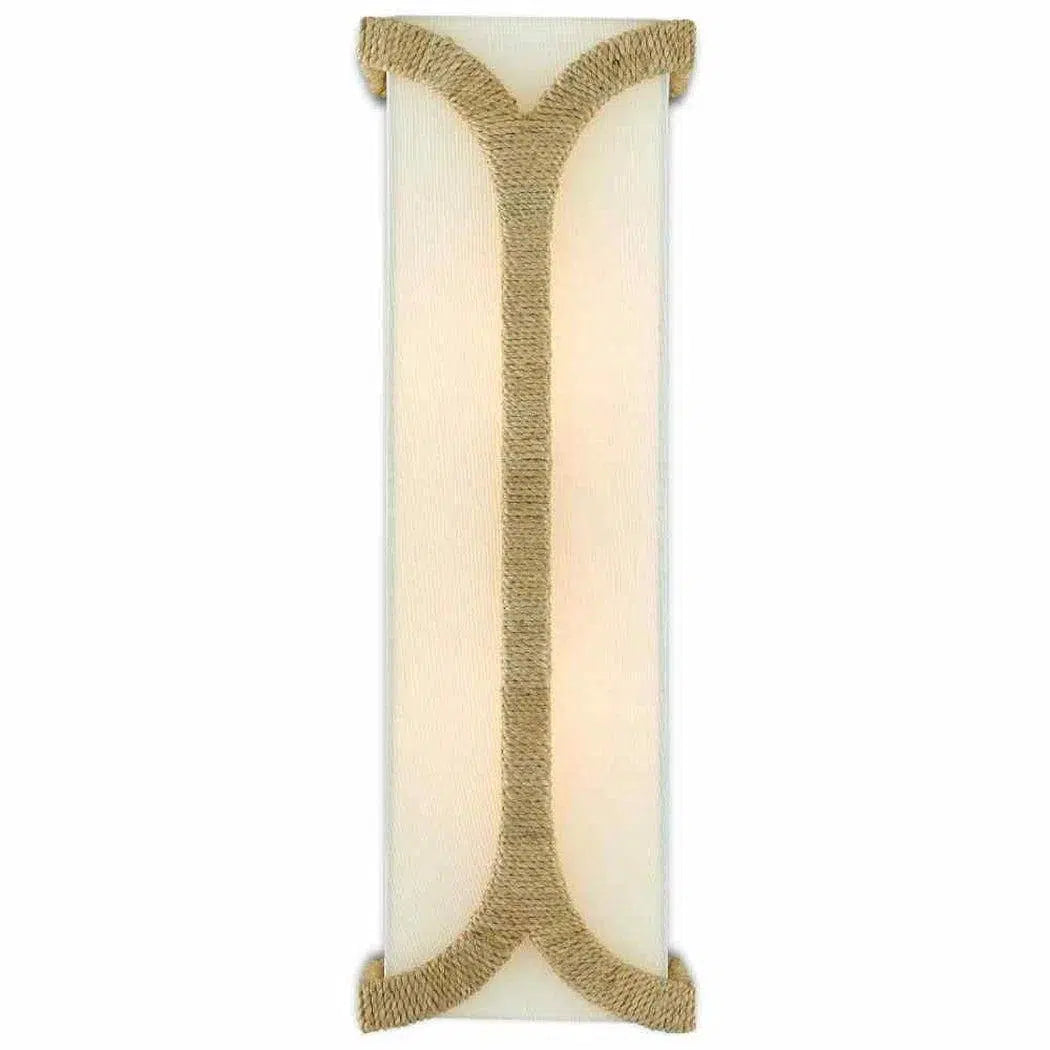 Natural Dark Gold Leaf Carthay Wall Sconce