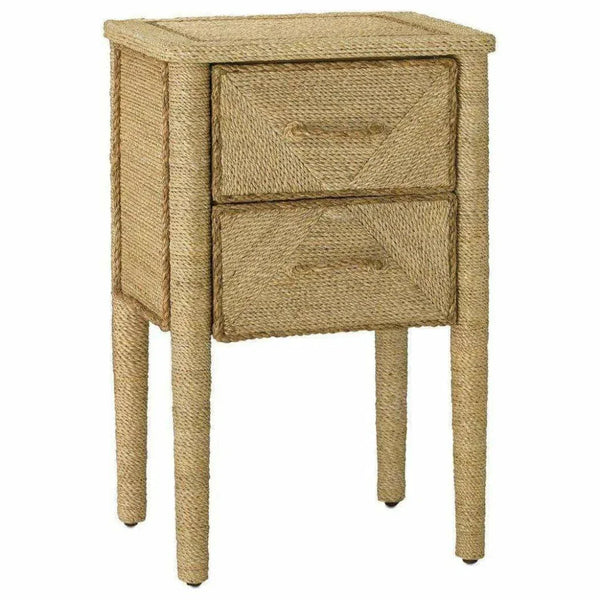 Natural Kaipo Small Accent Cabinet - LOOMLAN - Currey & Co - Nightstands