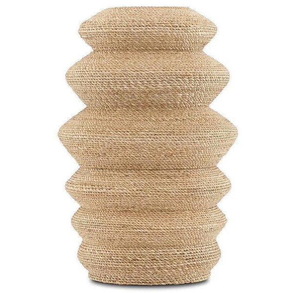 Natural Kavala Rope Vessel - LOOMLAN - Currey & Co - Statues & Sculptures