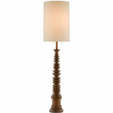 Natural Malayan Floor Lamp Phyllis Morris Collection Floor Lamps LOOMLAN By Currey & Co