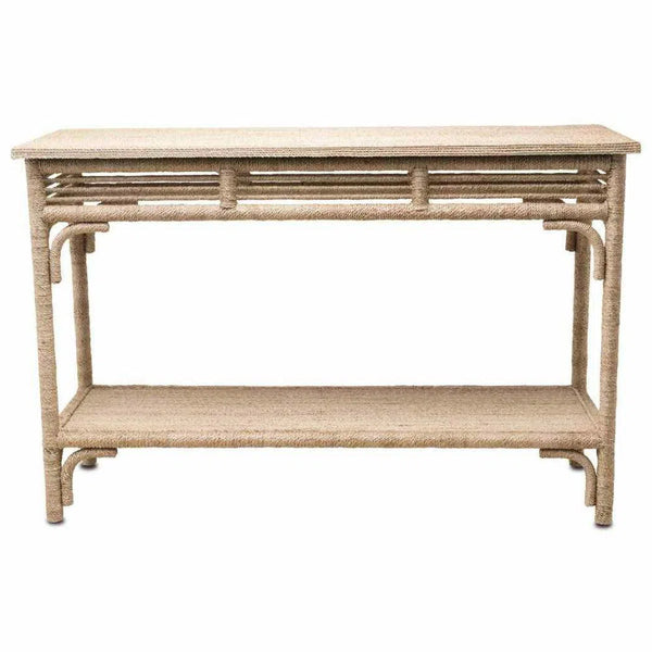 Natural Olisa Console Table Console Tables LOOMLAN By Currey & Co