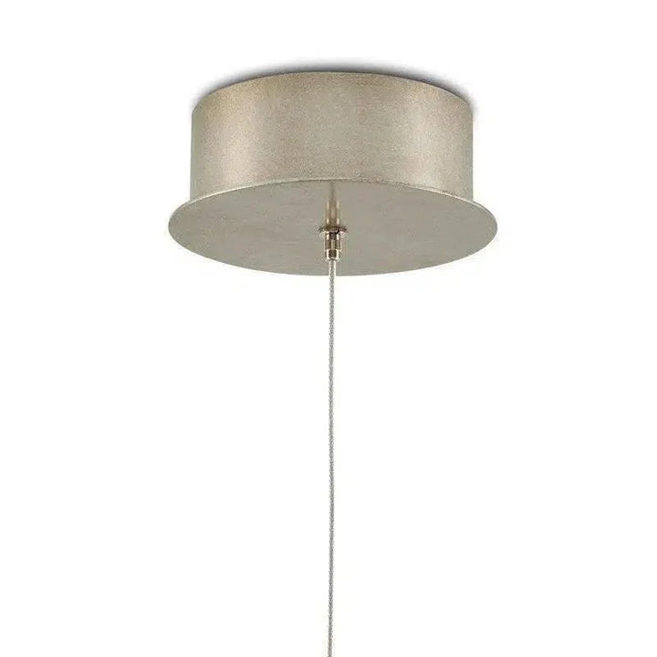 Natural Painted Silver Lazio 1 - Light Multi - Drop Pendant - LOOMLAN - Currey & Co - Pendants