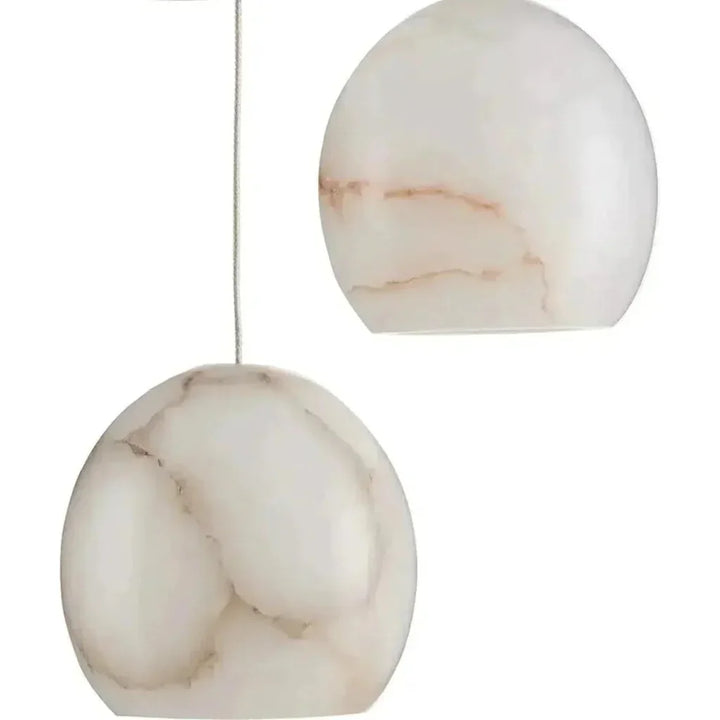 Natural Painted Silver Lazio 1 - Light Multi - Drop Pendant - LOOMLAN - Currey & Co - Pendants