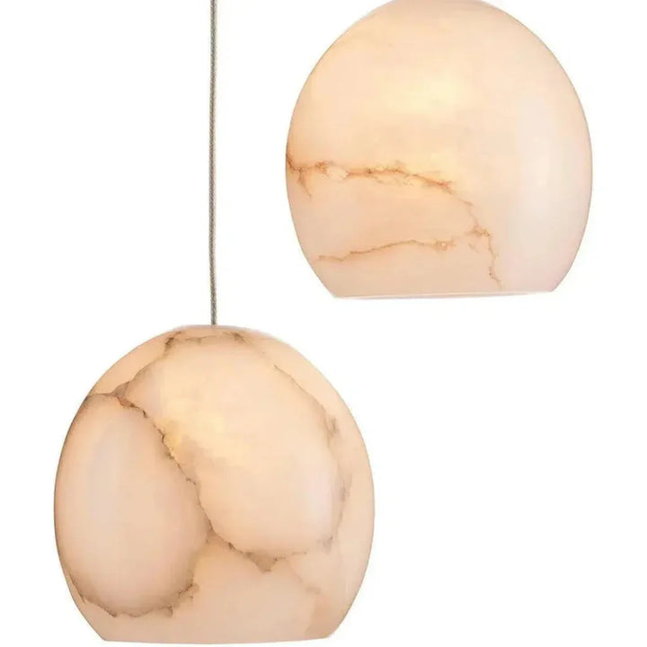 Natural Painted Silver Lazio 1 - Light Multi - Drop Pendant - LOOMLAN - Currey & Co - Pendants