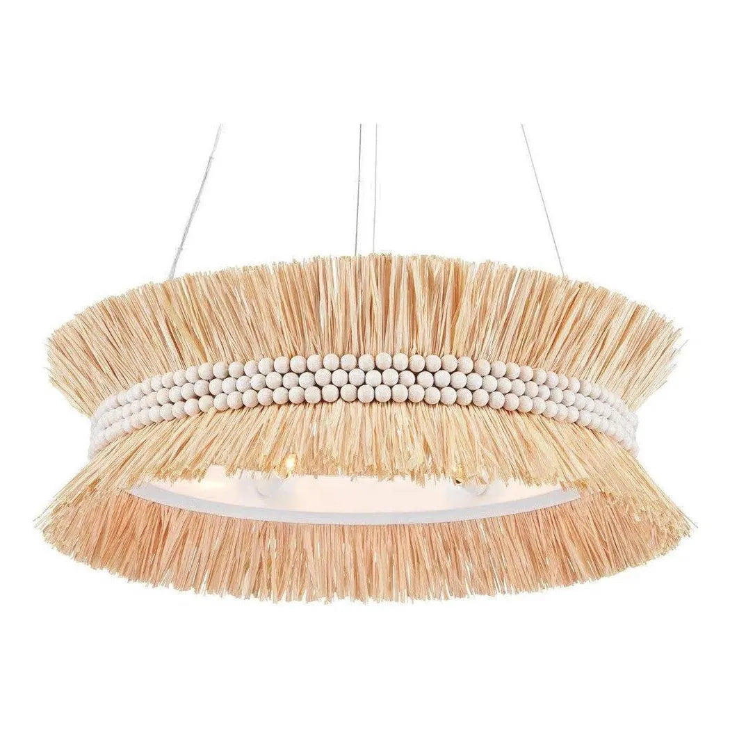 Natural Raffia Seychelles Chandelier