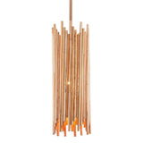 Natural Rattan Teahouse Pendant Pendants LOOMLAN By Currey & Co