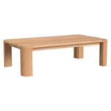 Natural Teak Outdoor Coffee Table-Outdoor Coffee Tables-Sunset West-LOOMLAN