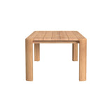 Natural Teak Outdoor Dining Table-Outdoor Dining Tables-Sunset West-LOOMLAN