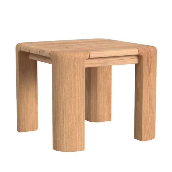 Natural Teak Rectangular Outdoor End Table - LOOMLAN - Sunset West - Outdoor Side Tables