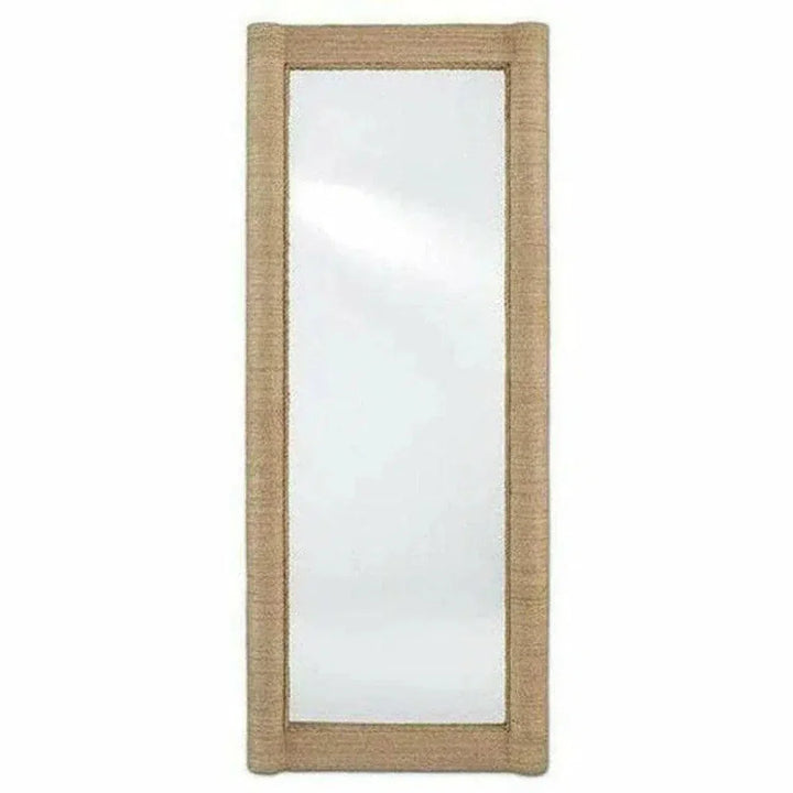 Natural Vilmar Floor Mirror-Floor Mirrors-Currey & Co-LOOMLAN