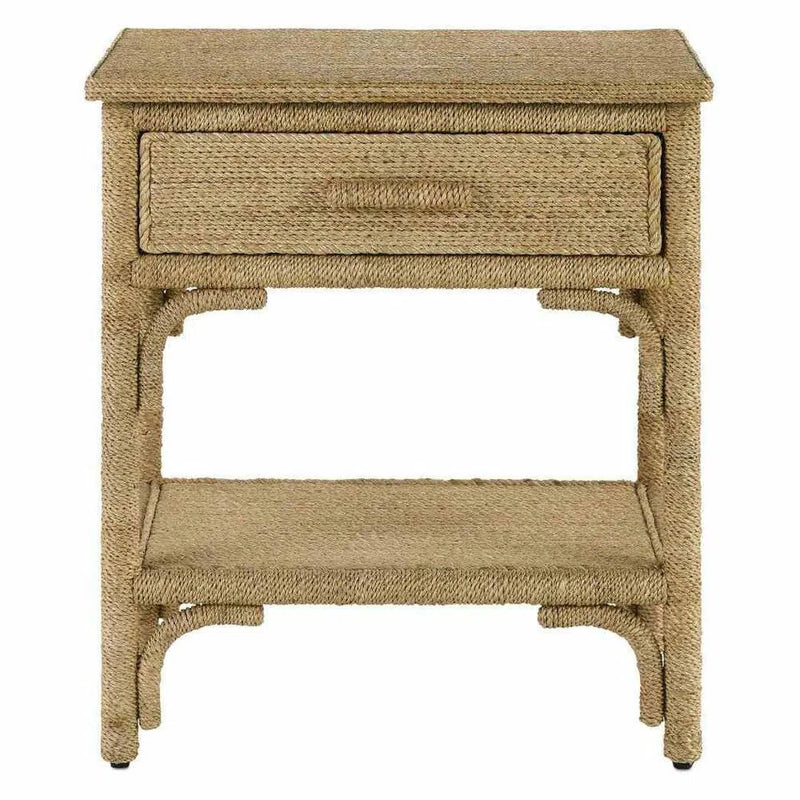 Natural Washed Wood Olisa Small Accent Cabinet Accent Cabinets LOOMLAN By Currey & Co