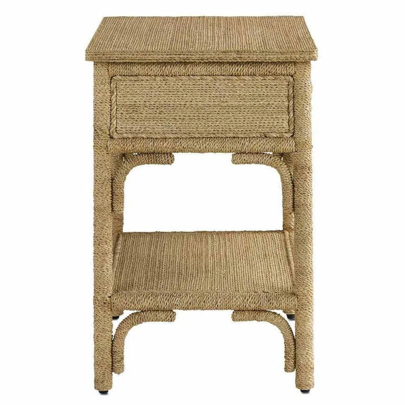 Natural Washed Wood Olisa Small Accent Cabinet Accent Cabinets LOOMLAN By Currey & Co