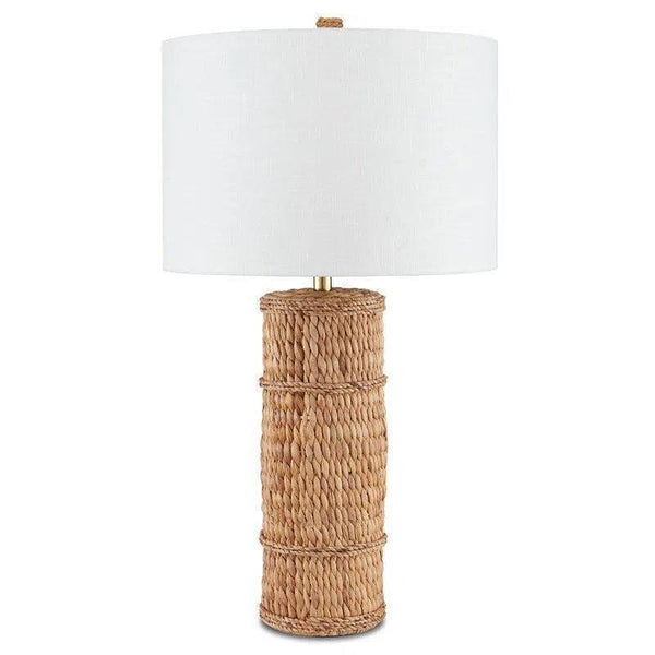 Natural Water Hyacinth Azores Natural Table Lamp - LOOMLAN - Currey & Co - Table Lamps
