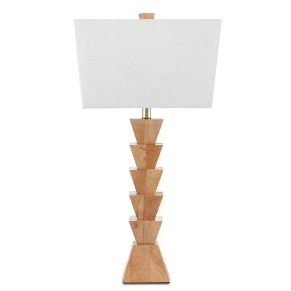 Natural Wood Elmstead Table Lamp Table Lamps LOOMLAN By Currey & Co