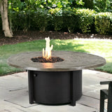 Nature's Wood Round Firepit Table-Outdoor Fire Tables-Castelle-LOOMLAN