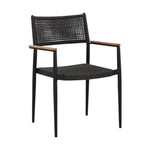 Nava Rope Stackable Outdoor Dining Armchair 2PC