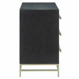 Navy Lacquered Black Clear Marcel Chest