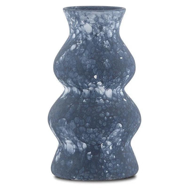 Navy White Phonecian Blue Large Vase