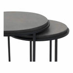 Nesting Tables Set Of 2 Black Contemporary