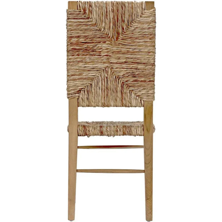Neva Teak Wood Brown Armless Chair - LOOMLAN - Noir - Accent Chairs