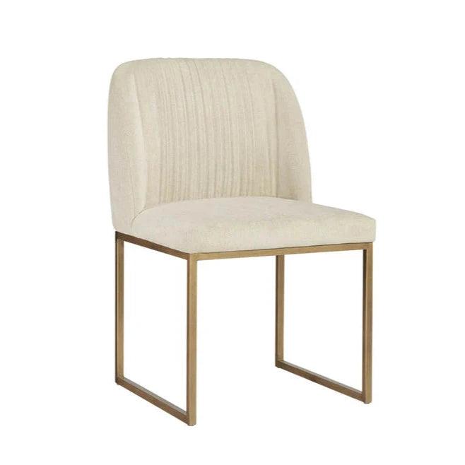 Nevin Fabric Armless Dining Chair 2PC