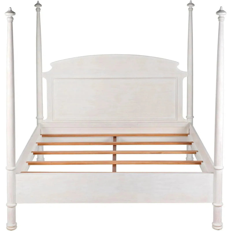 New Douglas Wood White Washed Bed Frame Beds LOOMLAN By Noir