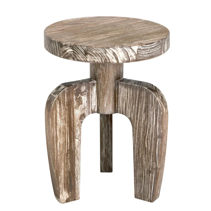 New Shizue Wooden Round Side Table - LOOMLAN - Noir - Side Tables