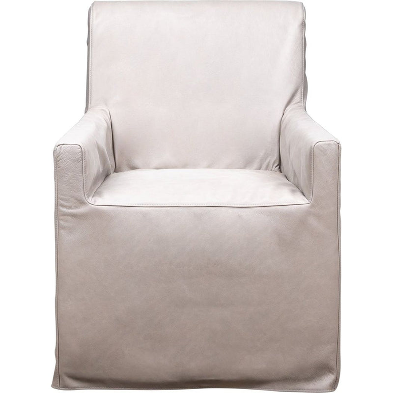 Newman Top Grain Leather Chair-Club Chairs-Olivia + Quinn-LOOMLAN