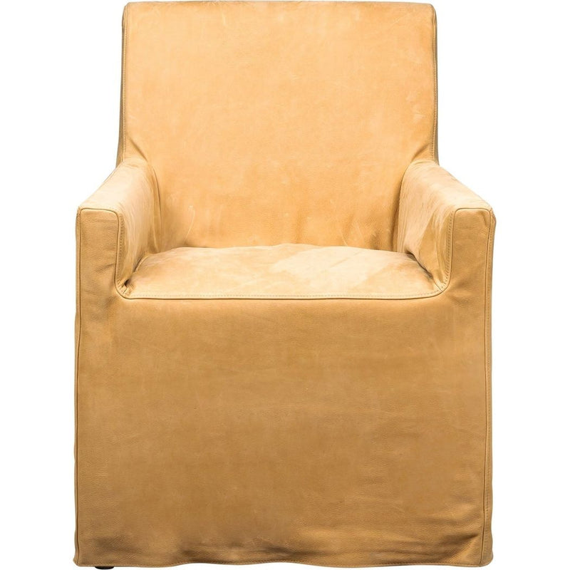 Newman Top Grain Leather Chair-Club Chairs-Olivia + Quinn-LOOMLAN