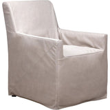 Newman Top Grain Leather Chair-Club Chairs-Olivia + Quinn-Anniston Slate-LOOMLAN