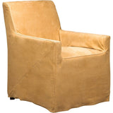 Newman Top Grain Leather Chair-Club Chairs-Olivia + Quinn-Hepburn Khaki-LOOMLAN