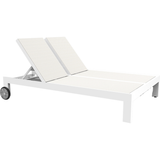 Newport Aluminum Double Sling Patio Chaise-Outdoor Chaises-Sunset West-LOOMLAN