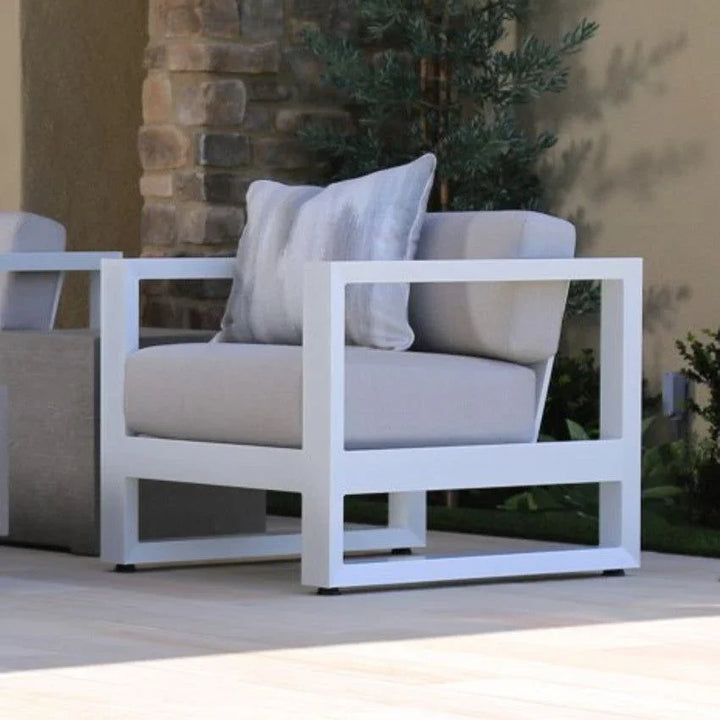 Newport Sunbrella Outdoor Club Chair-Outdoor Accent Chairs-Sunset West-LOOMLAN