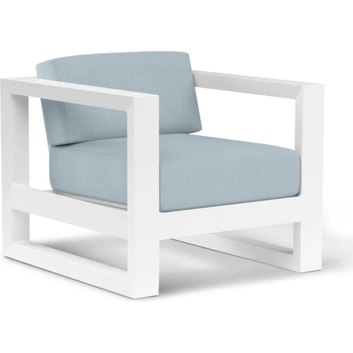 Newport Sunbrella Outdoor Club Chair-Outdoor Accent Chairs-Sunset West-Canvas Skyline-LOOMLAN