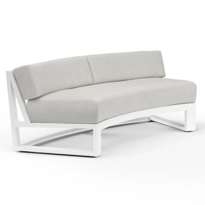 Newport Sunbrella Outdoor Curved Sofa - LOOMLAN - Sunset West - Outdoor Sofas & Loveseats