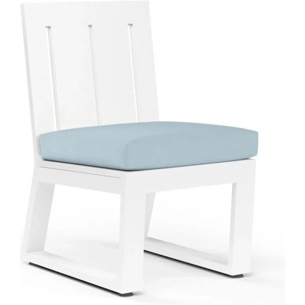 Newport Sunbrella Outdoor Dining Chair 2PC-Outdoor Dining Chairs-Sunset West-Canvas Skyline-LOOMLAN