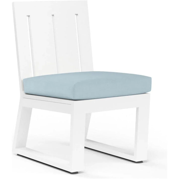 Newport Sunbrella Outdoor Dining Chair 2PC-Outdoor Dining Chairs-Sunset West-Canvas Skyline-LOOMLAN