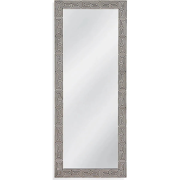 Newton Resin & MDF Black Vertical Floor Mirror